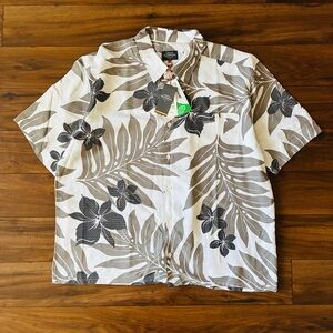 NWT Quiksilver Waterman Shonan Hawaiian Short Sleeve Shirt  Men's Size XXL